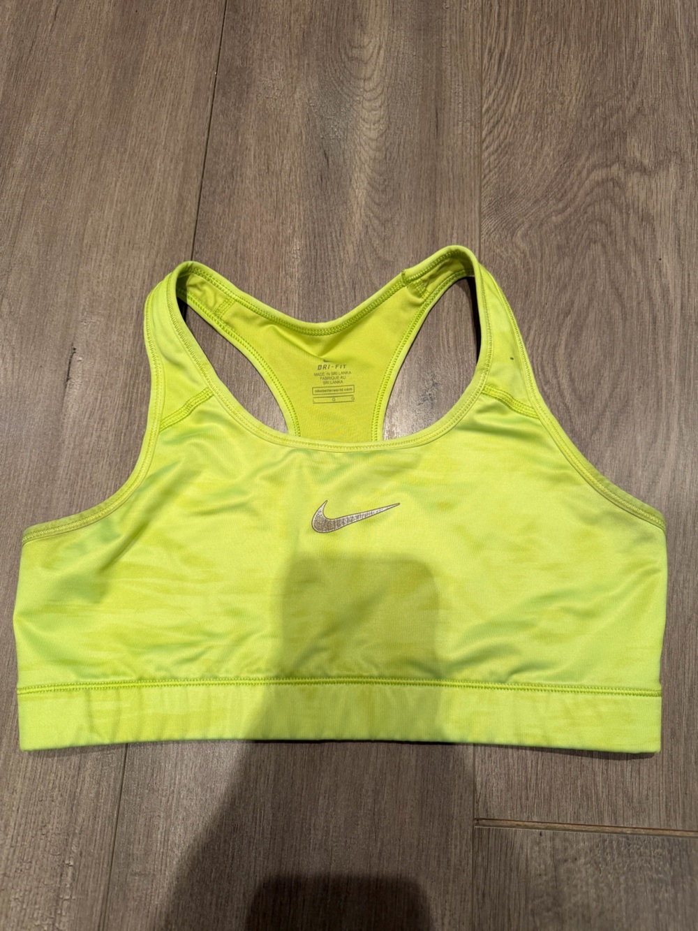Nike Neon Yellow Dri-FIT Sports Bra